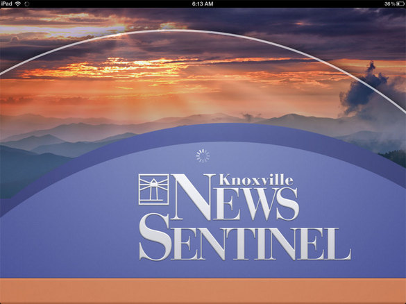 Thumbnail image for News Sentinel iPad app